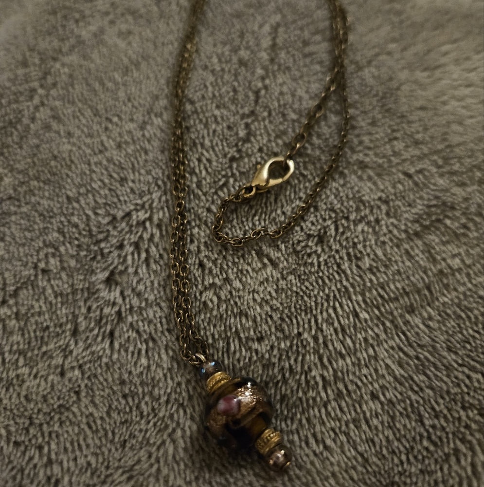 Glass bead necklace